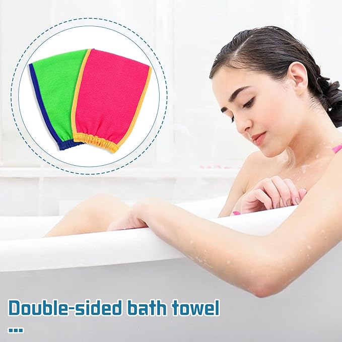 6 pcs exfoliating washcloth, korean