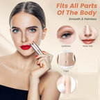 Facial Hair Remover for Women- as Seen on TV Painless Face Shaver -Mini Hair Remover, Electric Razor Shaver Portable Bikini Epilator for Lips, Chin, Armpit, Peach Fuzz, Fingers, Neck, Cheek(Champagne