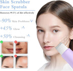 Skin Scrubber Face Spatula Skin Spatula Pore Cleaner Blackhead Remover Tools for Facial Deep Cleansing Skin Care Tool for Men and Women (Purple)