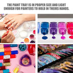 Resin Nail Art Palette: 2PCS Nail Art Palette Makeup Resin Mixing - Makeup Plate Nail Plates for Nail Art Nail Tip Holder Nail Art Display