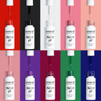 JODSONE 10pcs Nail Art Gel Liner,3D Effect Gel Nail Polish Thin Brush Painted DIY at Home Salon Design Gift for Girls