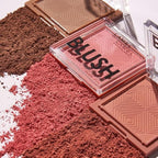 Lamel Blush Cheek Taupe Color Mini - Natural, Lightweight, Smooth, Blendable Powder - Shading & Contouring - 4 Universal Shades Powder Blush - Cruelty Free - № 404 (Taupe) - 3.8g / 0.13