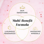 Olay Body Indulgent Mineral Scrub, Skin Exfoliating & Massaging Pearls, Nourishing Soft & Gentle Formula, Renewing BHA, Vitamin B3 Complex, Luxurious Fragrances, Wild Rose & Cherry Creme Scent, 11 oz