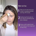 Fièra Finishing Powder Brush - Custom Facial Brush for Loose Powder - Quick & Easy Application - Lightweight & Easy to Clean - Pairs Perfectly with Fièra HD Matte Finishing Powder