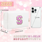 Personalized initial letter makeup bag,