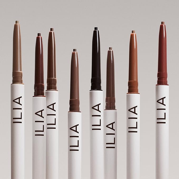ILIA - In Full Micro-Tip Brow Pencil | Non-Toxic, Vegan, Cruelty-Free, Clean Makeup (Dark Brown)