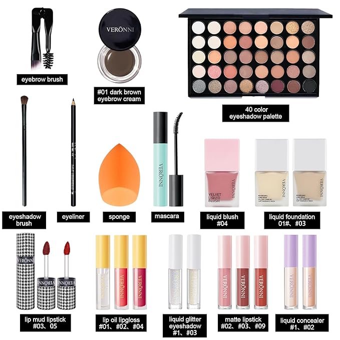 VERONNI Makeup Set,All In One Makeup