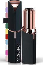 Facial Hair Removal for Women | Electric Razor Device Small Mustache Dermaplaning Remover Tools Tweezers Epilator Trimmer Face Dermaplane Shavers Beauty Gadgets Set Accessories by VISOFO (Onyx)