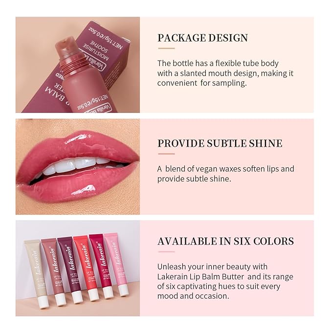 Lip Butter Balm, Day/Night Hydrating Lip Sugar