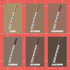 Maybelline Build-A-Brow 2-in-1 Brow Pen and Sealing Eyebrow Gel, Eyebrow Makeup for Real-Looking, Fuller Brows, Black Brown, 1 Count