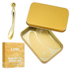 Lictin Reusable Eye Patches, Silicone Under Eye Patches with Lifting Effect to Relieve Wrinkles and Fine Lines, Pair with Metal Eye Cream Applicator,Tin Case