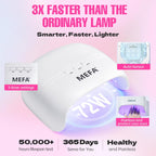 MEFA 32 Colors Gel Nail Polish Kit with U V Light, Spring Bright Pastel 60Pcs Pink Gel Polish Nail Set with Matte/Glossy Base Top Coat Essential Manicure Tools Nails Art Decorations Women Gifts