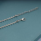 Boho Crystal Thigh Chain Silver Body