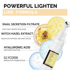 Snail Peptide Advanced Under Eye Cream for Dark Circles, with 360° Massage Ball Reduces Wrinkles &Fine Lines, Eye Essence Roll-On, Firms, Moisturizes, and Tightens Puffy Eyes for Men&Women