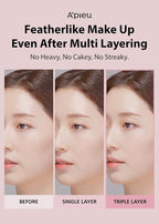 A'PIEU Waterlock Cushion Foundation No.ight Beige Semi-Matte Natural Acid, Paraben-Free 21 L