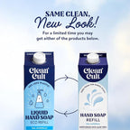 Cleancult Liquid Hand Soap Refill - Sea Minerals - Gentle On Sensitive Skin - Made with Aloe Vera & Essential Oils - Eco Friendly - Paper-Based Packaging - 32 oz/1 Pack