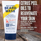 Duke Cannon Supply Co. Beard Wash Citrus Hefeweizen, 6 Fl Oz - Made with Plant-Based Ingredients to Strengthen, Rejuvenate, Soften and Condition