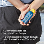 Travel Sunscreen Spray for Face & Body, SPF 50 Spray Sunscreen Infused with Vitamin C & Antioxidants, No White Residue, Water & Sweat Resistant, Lightweight, Hydrating, 1.87oz, 4pk