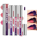 3 Pcs Peel Off Lip Stain Lip Tint Set, Lip Stain Peel Off Matte Lip Liner, Long-Lasting Lip Tint Stain Peel Off Lip Gloss, Waterproof Non-stick Cup Peel Off Lipstick Lip Stains for Women