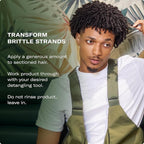 Mielle Organics Rosemary Mint Strengthening Leave In Conditioner for Curly Hair - Hydrating Hair Moisturizer Infused with Biotin to Soften, Protect & Boost Shine (12 Oz)