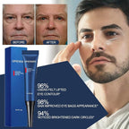 AKARY Awaken Peptide Depuffing Eye Gel, OPENEYES Lifts Firming Eye Tightener, Men's Moisturizing Eye Cream Hydrating Eye Gel Smooths Under Eyes for Dark Circles, Puffiness, Fine Lines, and Bags