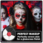 Clown Makeup Kit,Black White Red Face Paint Professional Adult Body Paint Kit for Halloween SFX Special Effects Makeup Kit