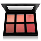 SHANY Shimmer & Matte Powder Blush Makeup Palette with Mirror - 6 Color Makeup Blush Palette - BLUSH