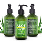 Aloe Vera Gel, 100% Aloe Vera Organic from Freshly Cut Aloe Leaves, Skin Care for Deeply & Rapidly Soothing, Firming, After Shave, Sunburn Relieve, etc