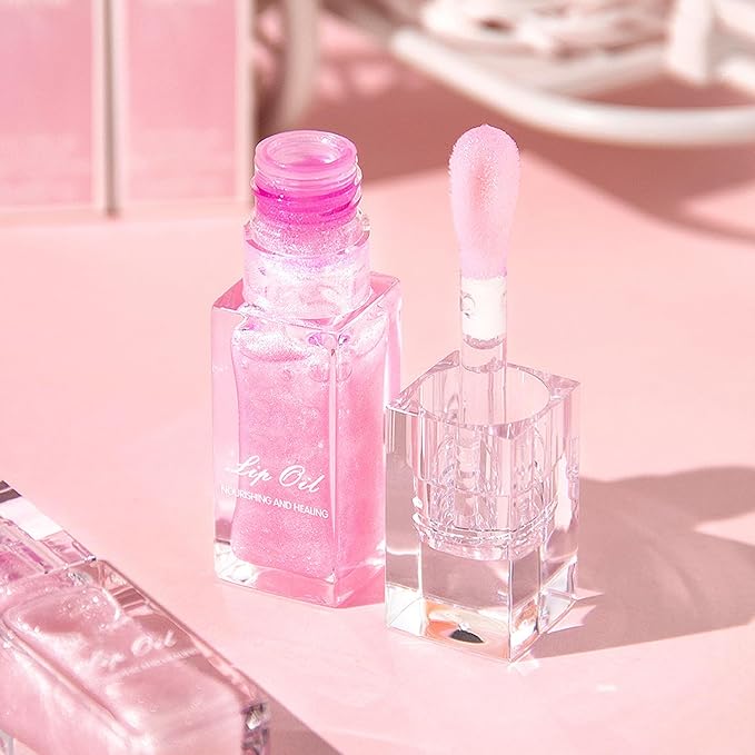 2Pcs Magic Color Changing Lip Oil Moisturizing Big Magic