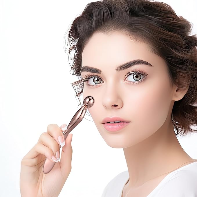 6 Pcs Metal Eye Cream Applicator Eye Roller Tool Eye Cream Applicator Stick Facial for Reducing Puffiness Wrinkle