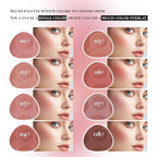8 Colors Blush Palette, Smooth Blendable Powder Blush, Buildable Facial Cheek Blusher, Matte Blush Palette Makeup For Women, Waterproof Long-lasting Makeup Palette with Brush