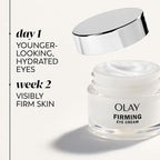 Olay Firming Eye Cream, Fragrance-Free, Collagen Peptide - Firm Skin Around the Eyes, 0.5 Fl Oz