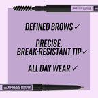 Maybelline Brow Ultra Slim Defining Eyebrow Makeup Mechanical Pencil With 1.55 MM Tip And Blending Spoolie For Precisely Defined Eyebrows, Light Blonde, 0.003 oz.