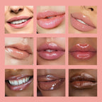 3 PCS Hydrating Lip Glow Oil Lip Stain, Moisturizing Nourishing Lip Gloss,High Shine, Smooth Finish Gloss Tinting And Non-Sticky Lip Oil For Dry Lips (M02-CHERRY, 1)