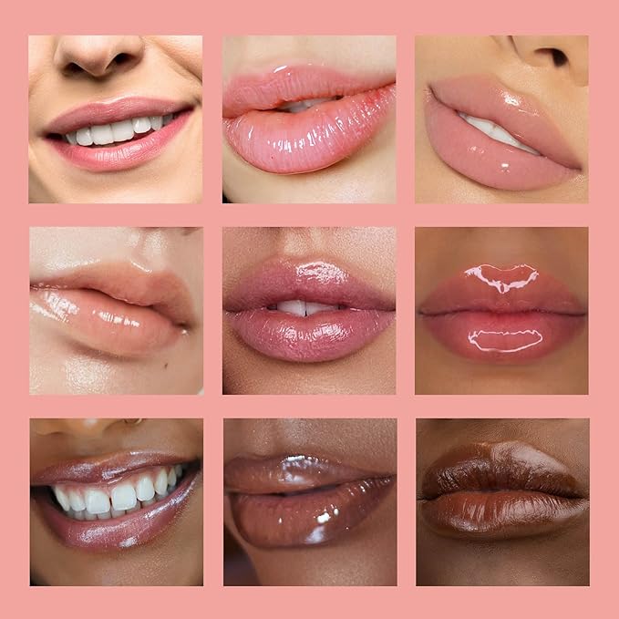 3 PCS Hydrating Lip Glow Oil Lip Stain, Moisturizing Nourishing Lip Gloss,High Shine, Smooth Finish Gloss Tinting And Non-Sticky Lip Oil For Dry Lips (M02-CHERRY, 1)