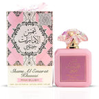 Ard al Zaafaran Pink Blush Shams Al Emarat Khususi, Marshmallow Blush Perfume For Women, Eau de Parfum - 100 ML (3.4 OZ) Romantic & Sweet Arabian Perfume - A Captivating Scent wrapped in Pink Bottle