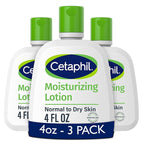 Cetaphil Face & Body Moisturizer, Hydrating Moisturizing Lotion for All Skin Types, Suitable for Sensitive Skin, NEW 4 oz Pack of 3, Fragrance Free, Hypoallergenic, Non-Comedogenic