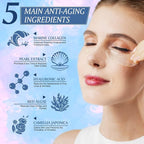 Under Eye Patches(18 Pairs) for puffy eyes - Eye Mask with Natural Marine Collagen, Diminish dark circles, Wrinkles, Hyaluronic Acid - Anti-Aging Under Eye Mask for Face Care