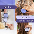 Kitsch Toning Purple Shampoo & Conditioner Bar Set For Blondes & Color Treated Hair - With Biotin for Strengthening & Neutralizing Brassy Tones - Vegan, Silicone & Sulfate Free - Made in USA