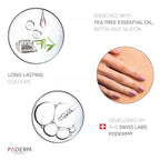 PODERM - Nail Polish – Enriched with Tea Tree – Improves nail appearance – Ingredients Natural/Vegan - foot/hand - Swiss Made (Lavender)