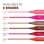 Palladio Lip Stain, Hydrating and Waterproof Formula, Matte Color Look, Longlasting All Day Wear Lip Color, Smudge Proof Natural Finish, Precise Chisel Tip Marker, Berry