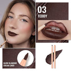 Oulac Waterproof Lipliner Pencil Set - Smooth and Creamy, Retractable Lip Makeup for Precision Application, Vegan & Cruelty-Free, 03 Teddy+06 Body Talk+LL03 Naked Liner