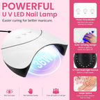 VANREESA 42 Pcs Gel Nail Polish Kit with U V Light 24 Colors Gel Polish Nail Set Glossy & Matte Top Coat Complete Nail Kit with Manicure Tools for All Seasons Gifts for Women Girls