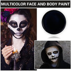 Black Face Body Paint Halloween Cosplay Clown Zombie