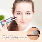 Hair Removal Device, Facial Hair Removal for Women, Rechargeable Hair Remover for Women, Facial Hair Remover for Face, Upper Lip, Chin, with a Branded Storage Bag