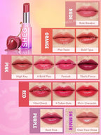 SHEGLAM Mirror Kiss High-Shine Lipstick Silky Jelly Texture Hydrated&Smooth Lip Gloss-That's Fierce