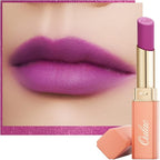 Oulac Violet Soft Matte Lipstick| Lipstick & Blush Duo| Velvet Smooth Lip Stick| Highly Pigmented & Misty Texture| Full Coverage Lip Stains Enriched with Rose Oil| Vegan & Clean Beauty| Y11