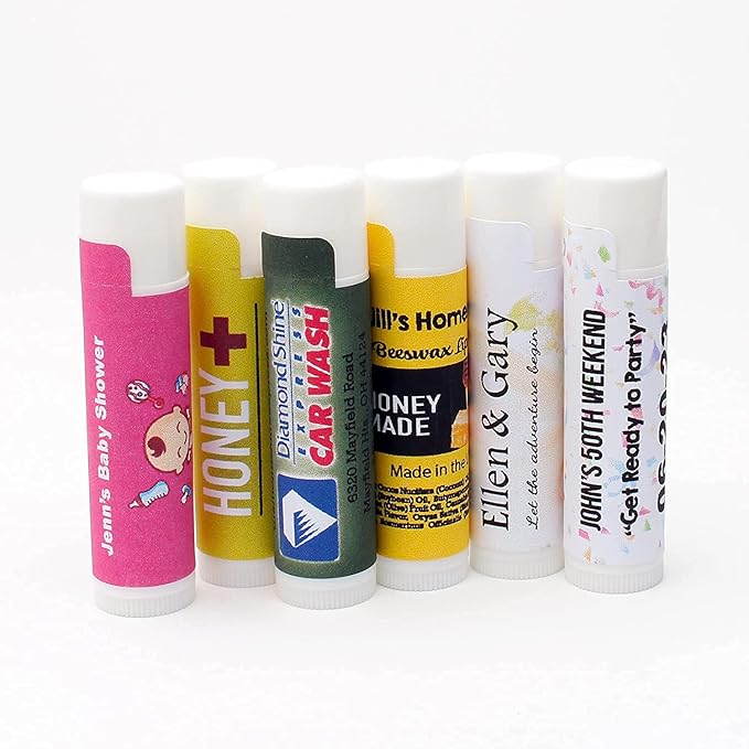 Natural Cherry Lip Balm Bulk, Unlabeled Labels