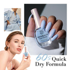 AZUREBEAUTY Nail Polish,Celestial Blue Quick Dry Complete Natural Super Lustrous ,Professional for DIY Manicure and Pedicure at Home