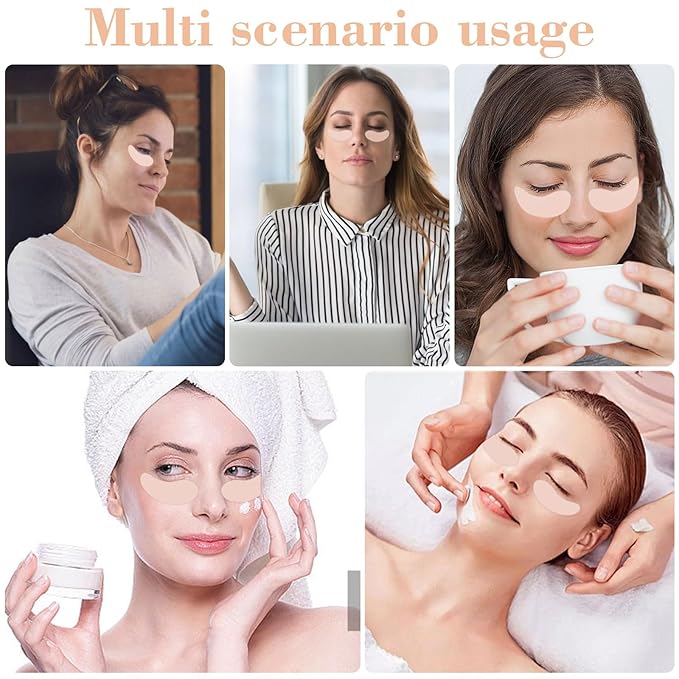 Reusable Silicone Eye Patches Mask Reduce Dark Circles Puffiness & Tired Eyes - 2 Refills Reusable Under Eye Patches for Adults Skincare Eye Treatment, Tin Case